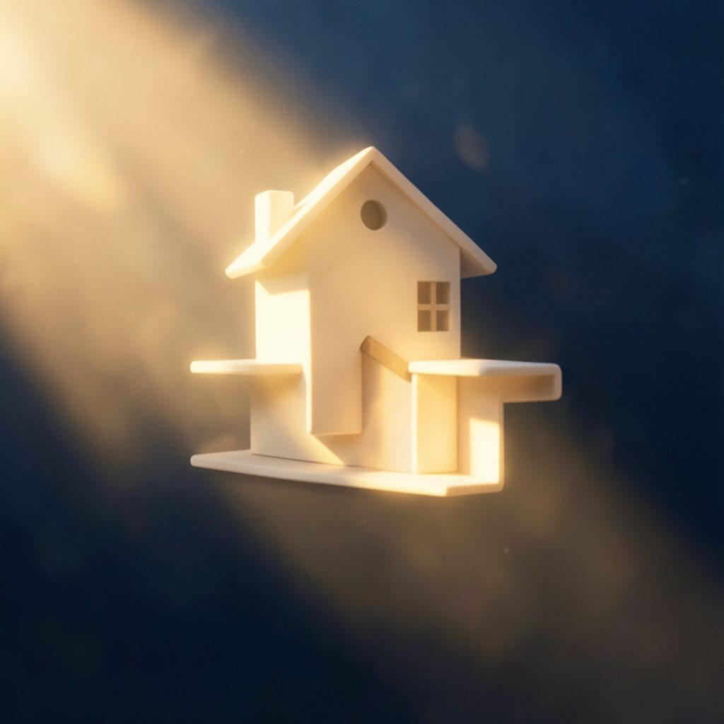 Adorable Home mod apk logo with cute pastel house and cat characters
