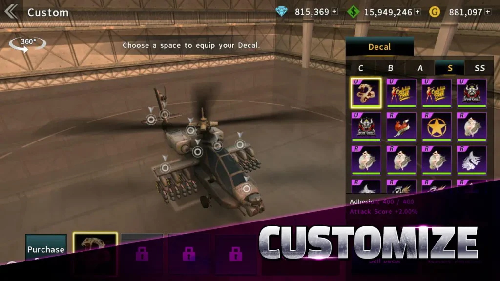 gunship battle mod menu