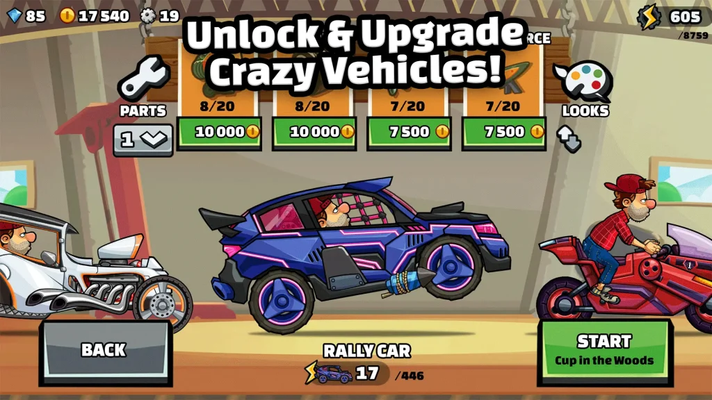 hill climb racing 2 mod unlimited money