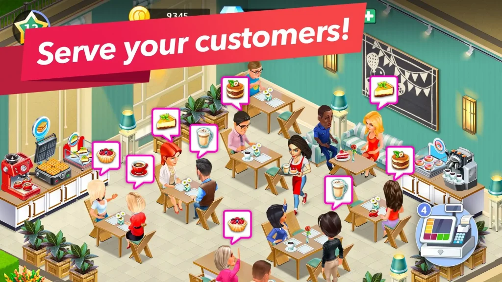 my cafe mod menu